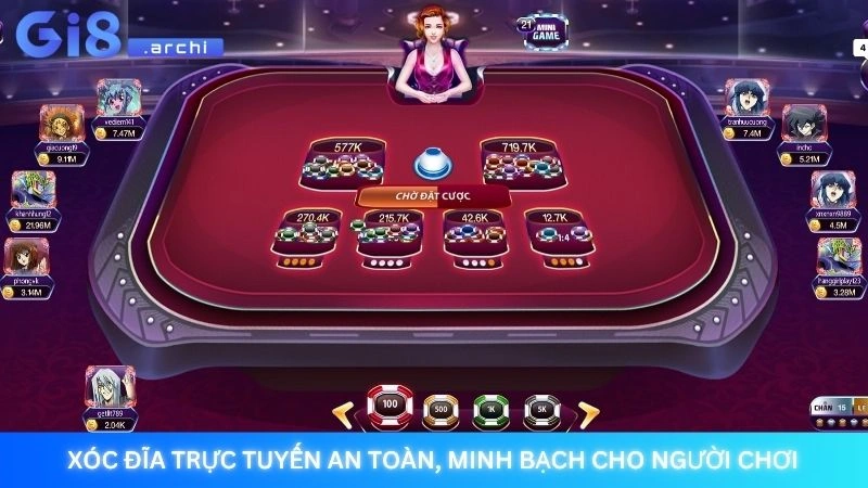 Xóc đĩa trực tuyến an toàn, minh bạch cho người chơi