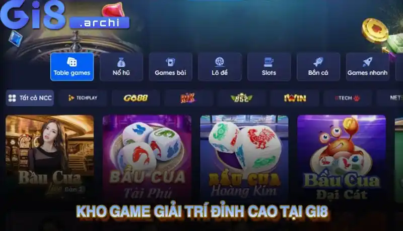 Kho game giải trí đỉnh cao tại Gi8